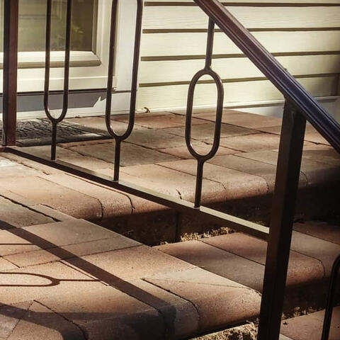 Shadow play with wrought iron Shadow play with wrought iron